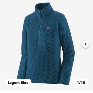 Patagonia Women's R1® Air Zip-Neck, M, Blue
